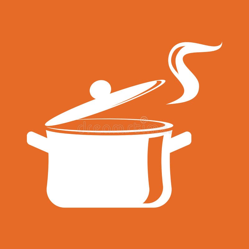 Saucepan Icon Logo Vector Template Stock Vector Illustration of simple, symbol 186344718