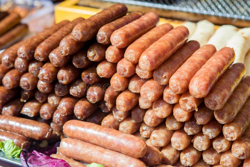 Saucisse chaude chinoise photo stock. Image