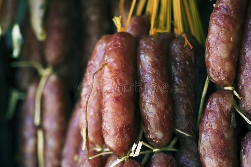 Saucisse chinoise image stock. Image du