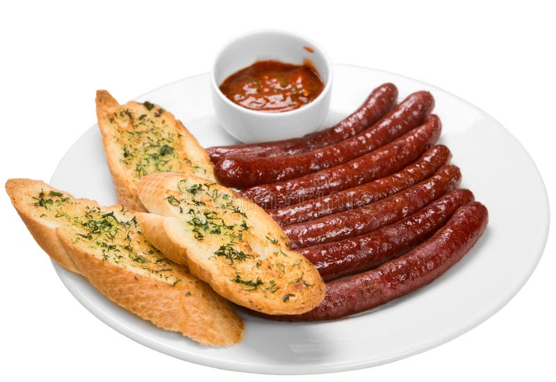 Saucisse grillée images stock Saucisse grillée images stock
