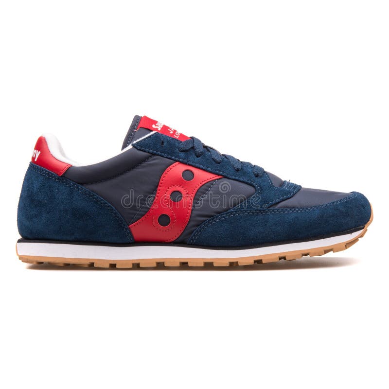 saucony jazz low pro navy red