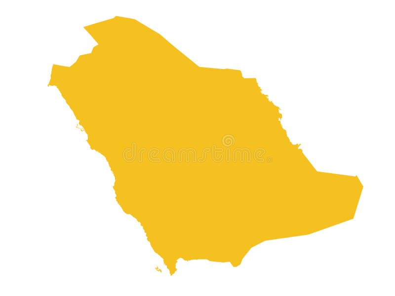 Saudi Arabia Map - State of the Kingdom of Saudi Arabia Stock ...