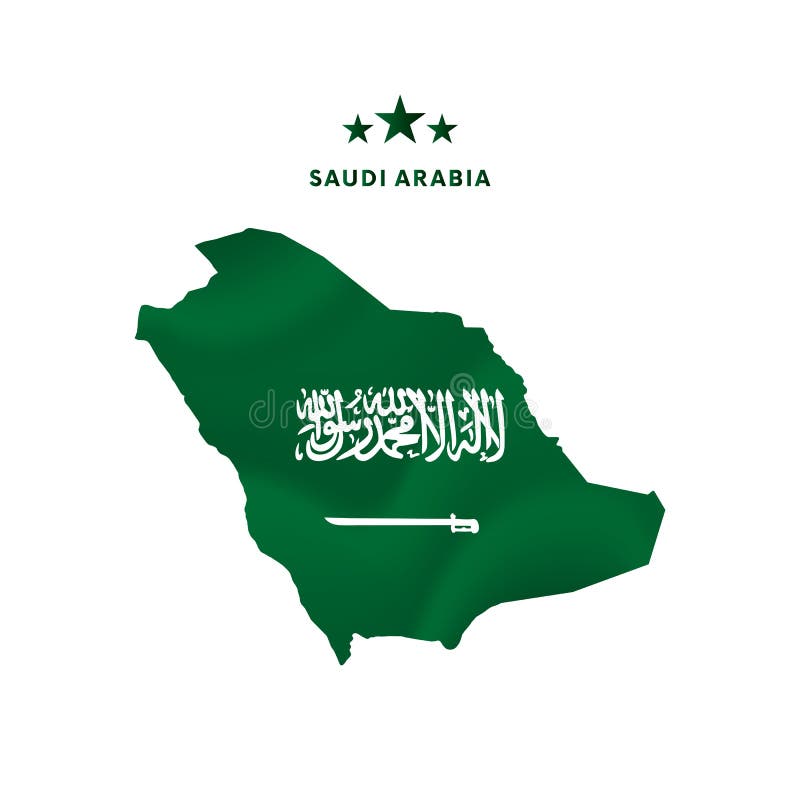 Flag of Saudi Arabia in Shape of Map Pointer or Marker. Welcome To ...