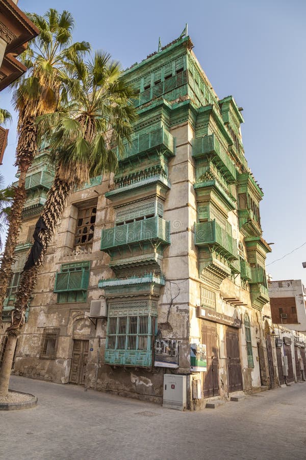 Saudyjczyka Jeddah Luty 1 2019 Stary miasto w Jeddah Starym mieście w Jeddah Arabia Saudyjska znać jako Dziejowy Jeddah Uliczny w zdjęcie stock Saudyjczyka Jeddah Luty 1 2019 Stary miasto w Jeddah Starym mieście w Jeddah Arabia Saudyjska znać jako Dziejowy Jeddah Uliczny w zdjęcie stock