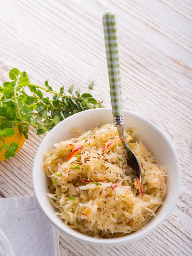 Sauerkraut with Ingredients Stock Image Image of onion, german 29248643