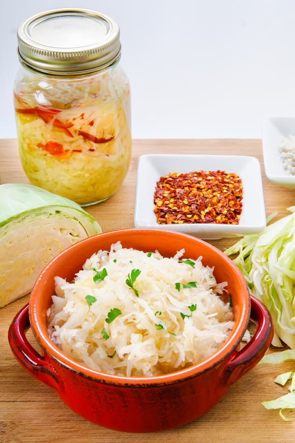 Sauerkraut Ingredients Making Stock Photos Free & RoyaltyFree Stock