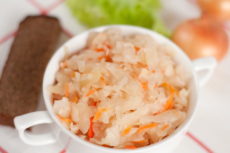 Sauerkraut Russian National Food Stock Image Image of vegetables