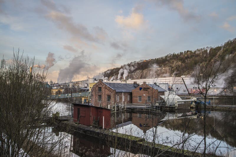 Saugbrugs paper mill (Skonningfoss power plants)