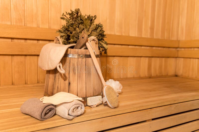 Sauna equipment stock image. Image of light, indoors 51704997