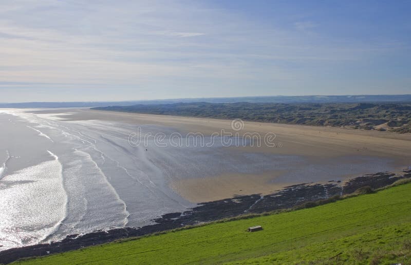 Saunton sands stock photo