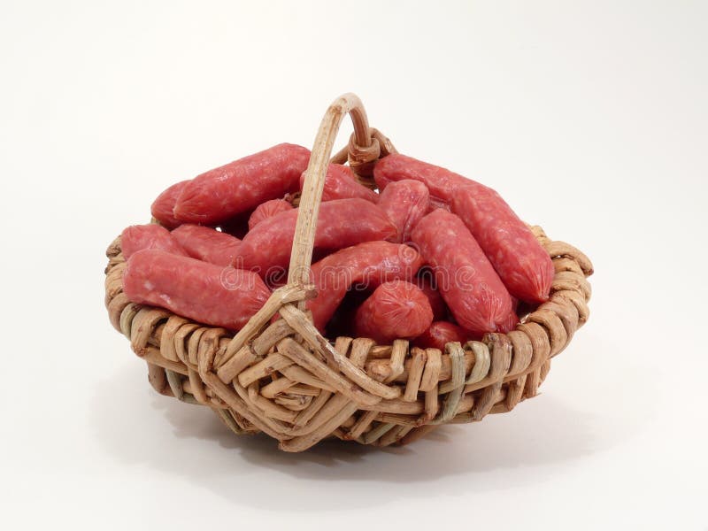 Small sausages chain stock image. Image of sausages, feeding 46846465