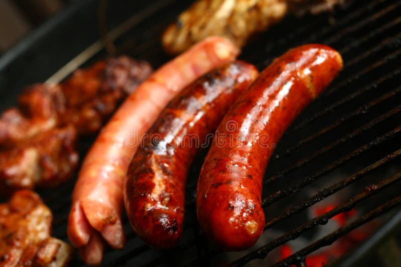 Sausage barbecue stock image. Image of pork, calorie, beef 7976997