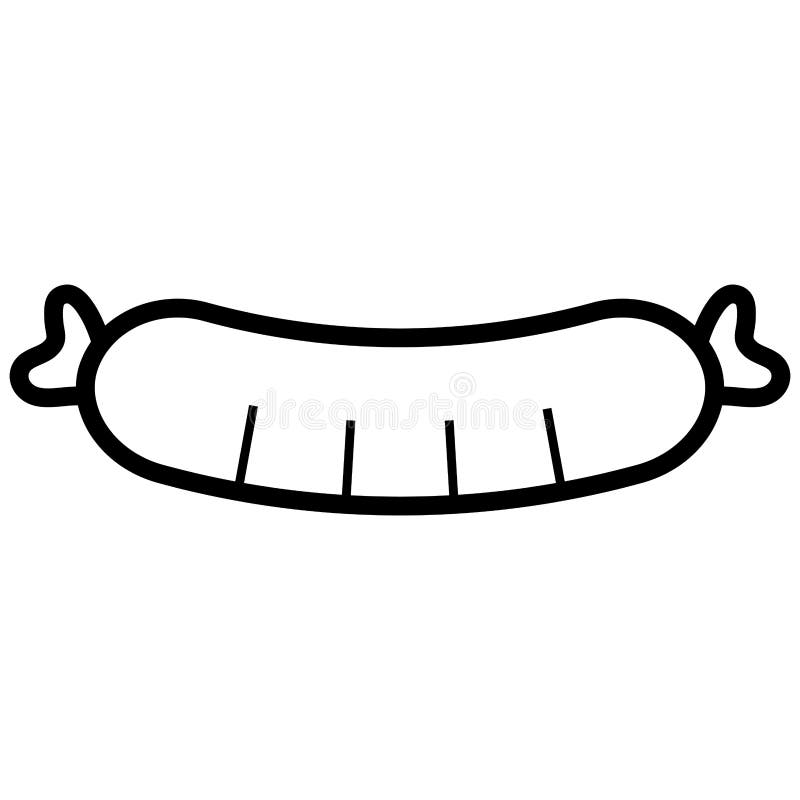 Sausage food design stock vector. Illustration of grill 137343718