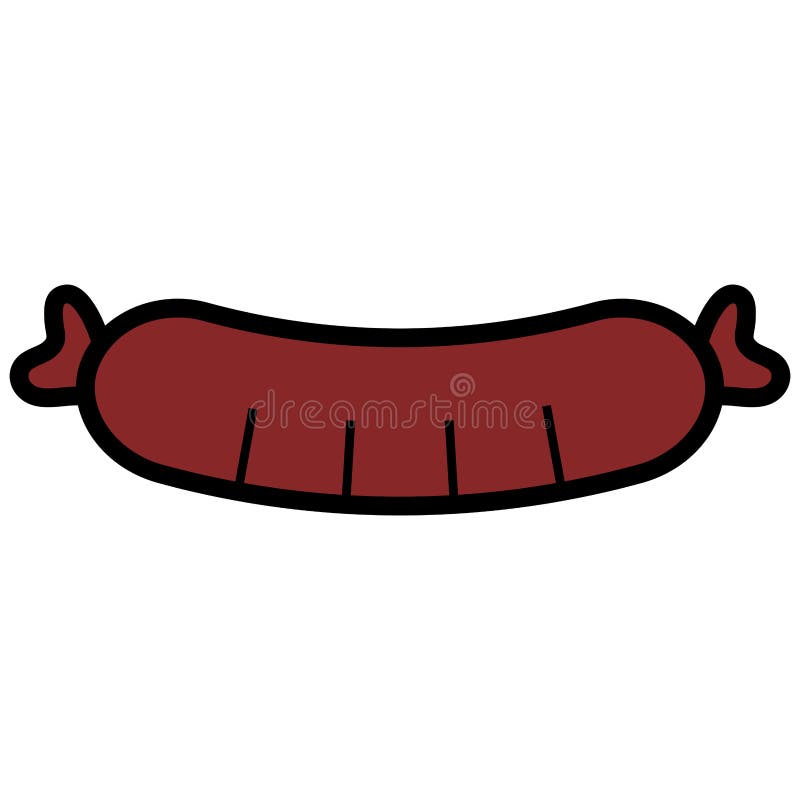 Sausage food design stock vector. Illustration of grill 137593743