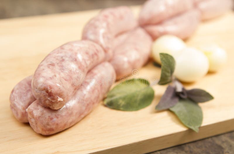 Sausage links stock image. Image of dinner, isolated 76196451