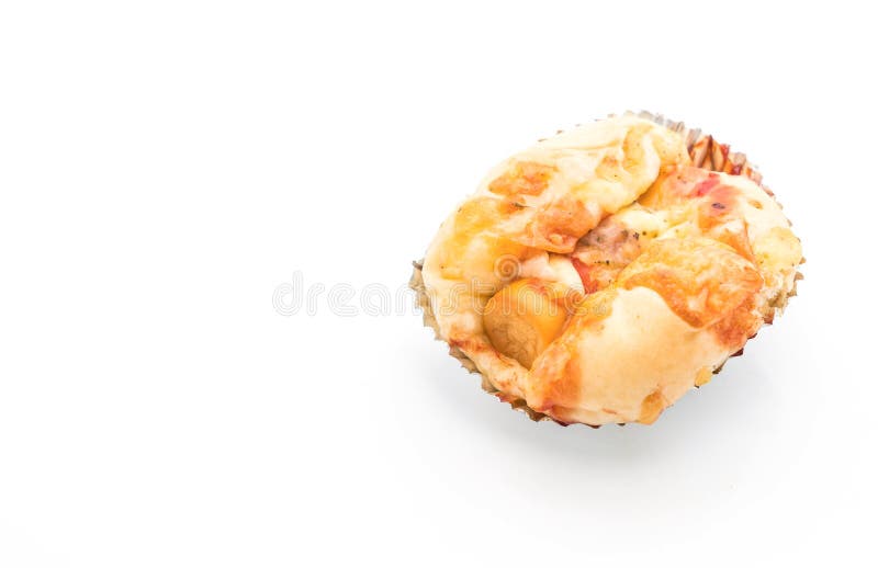 Sausage Mayonnaise Bread on White Stock Photo Image of snack, bakery 98906300