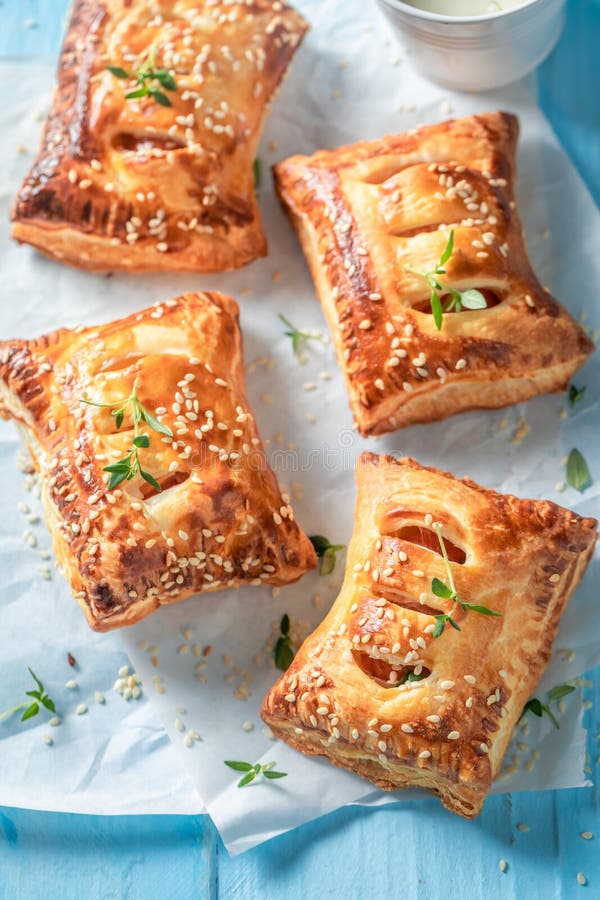 Sausage Roll As a Snack for Breakfast Stock Photo Image of bread