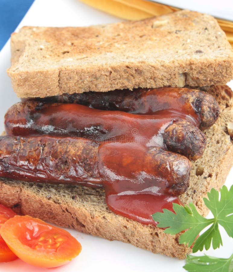 Sausage Sandwich Royalty Free Stock Photos Image 24233628