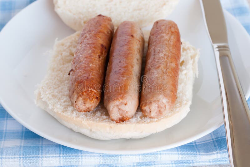 Sausage Sandwich stock image. Image of fast, british 238121057