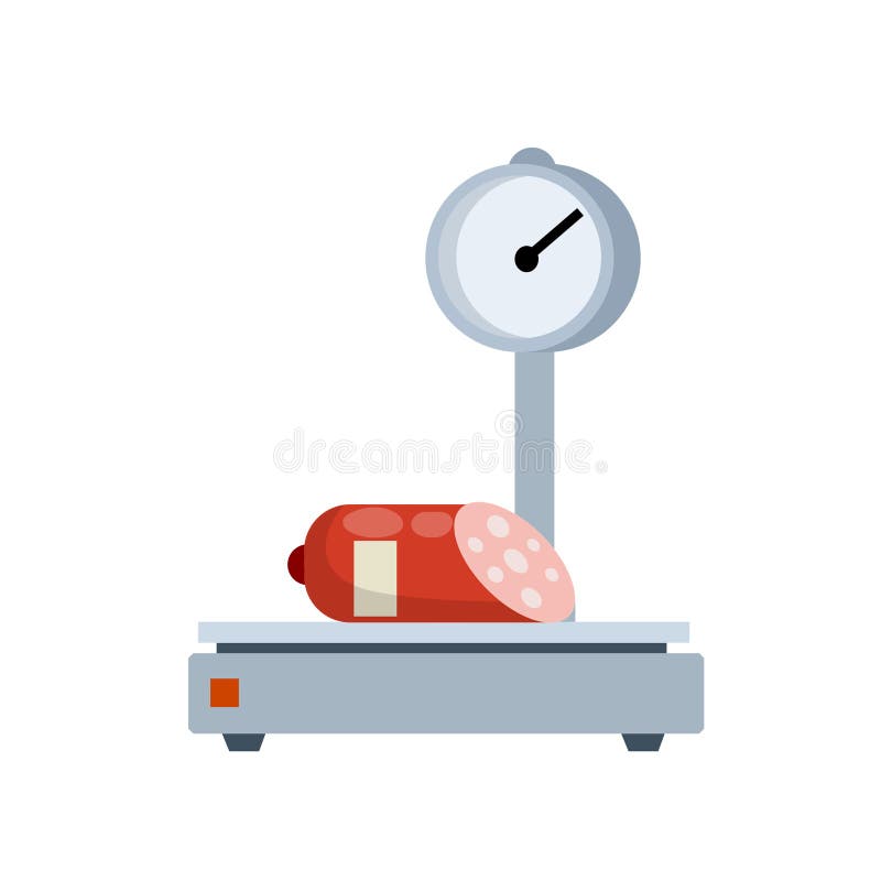 Premium Vector  Analog weighing scale cartoon element vector concept design