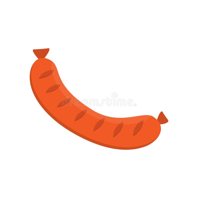 Sausage Hot Dog Vector Illustration Stock Vector - Illustration of ...