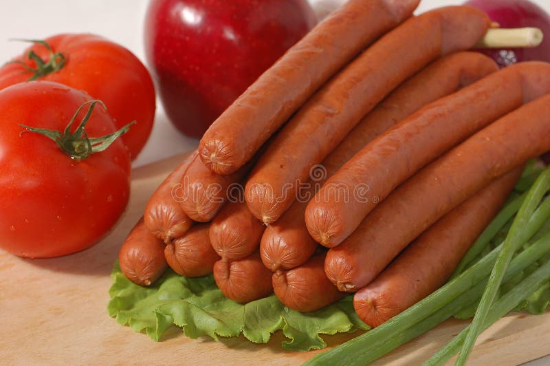 Sausage with vegetables