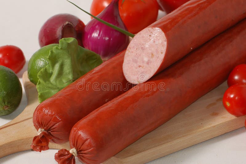 Sausage and vegetables