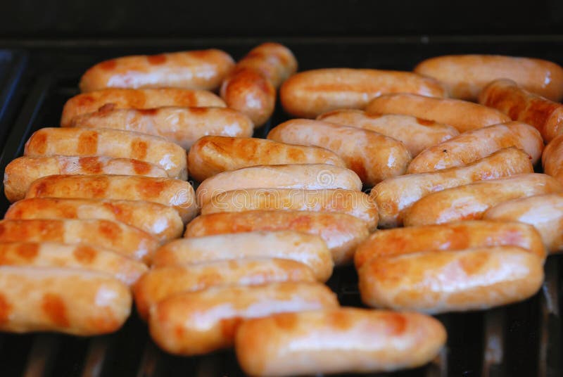 Sausages on a BBQ stock image. Image of time, culture 3032521