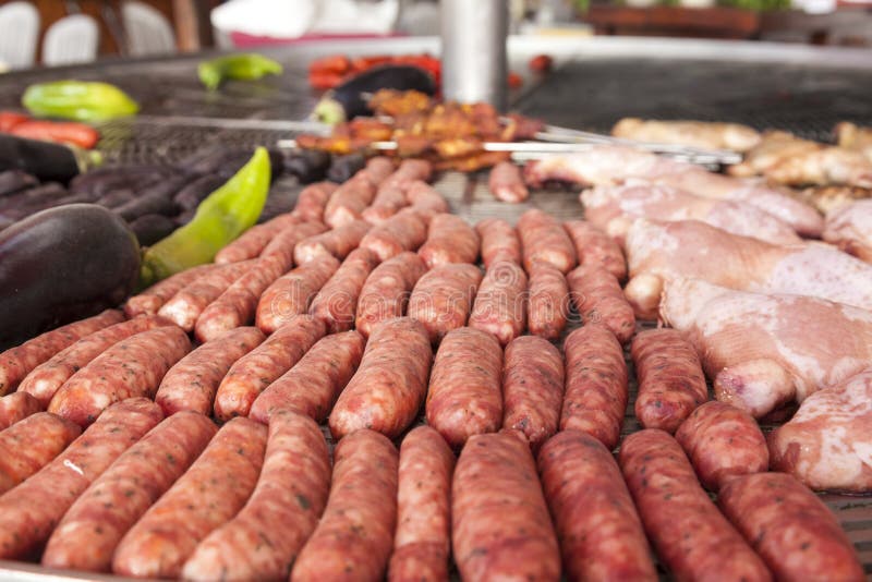 Spanish Chorizo sausage stock photo. Image of closeup 27159638