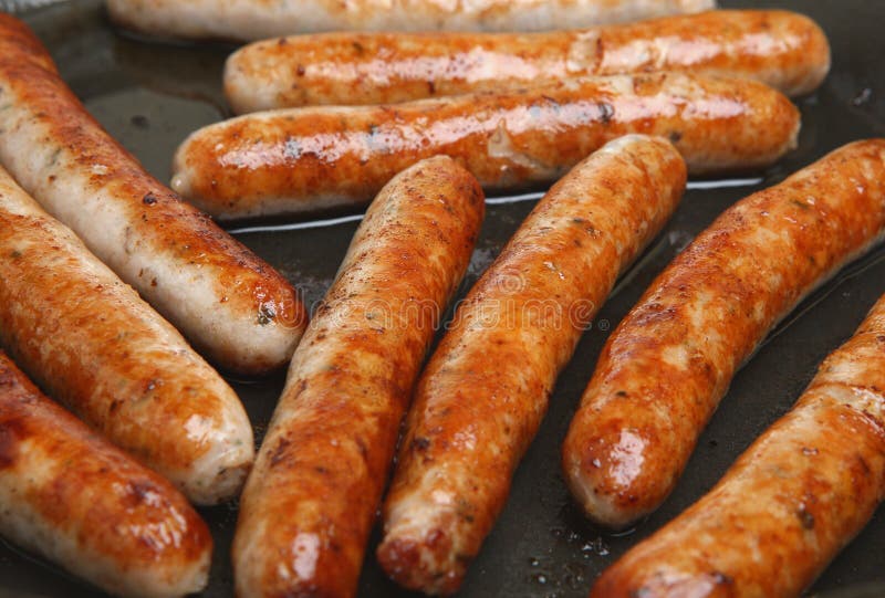 Sausages or Bangers and Mash with Gravy Stock Photo Image of fried