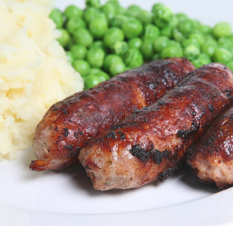 Download Pork Sausages In Supermarket Packaging Tray Stock Photo Image Of Sausages Pink 17900282 Yellowimages Mockups