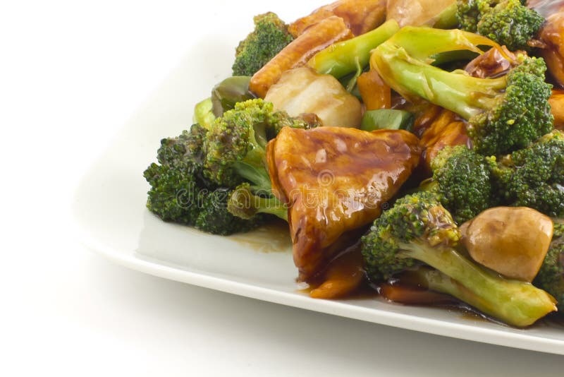 Sauteed Mixed Chinese Vegetables with Tofu Stock Image Image of bowl