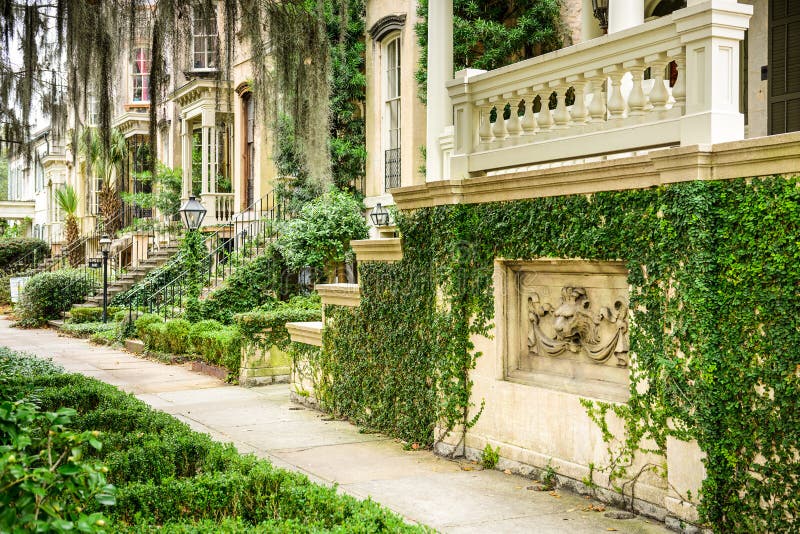 Savannah, Georgia Historic District royalty free stock photography Savannah, Georgia Historic District royalty free stock photography