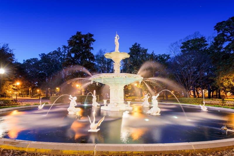 Savannah Georgia Park royalty free stock images Savannah Georgia Park royalty free stock images