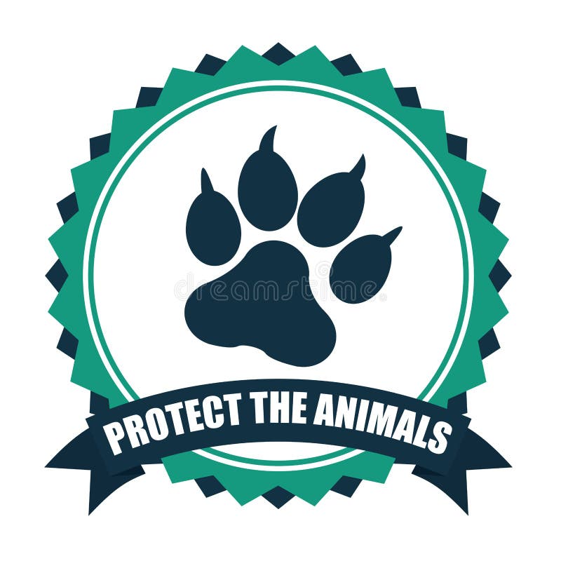 Save the animals design stock illustration. Illustration of animal -  49438403