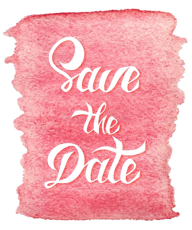 Save the Date card template with handdrawn unique typography vector illustration Save the Date card template with handdrawn unique typography vector illustration