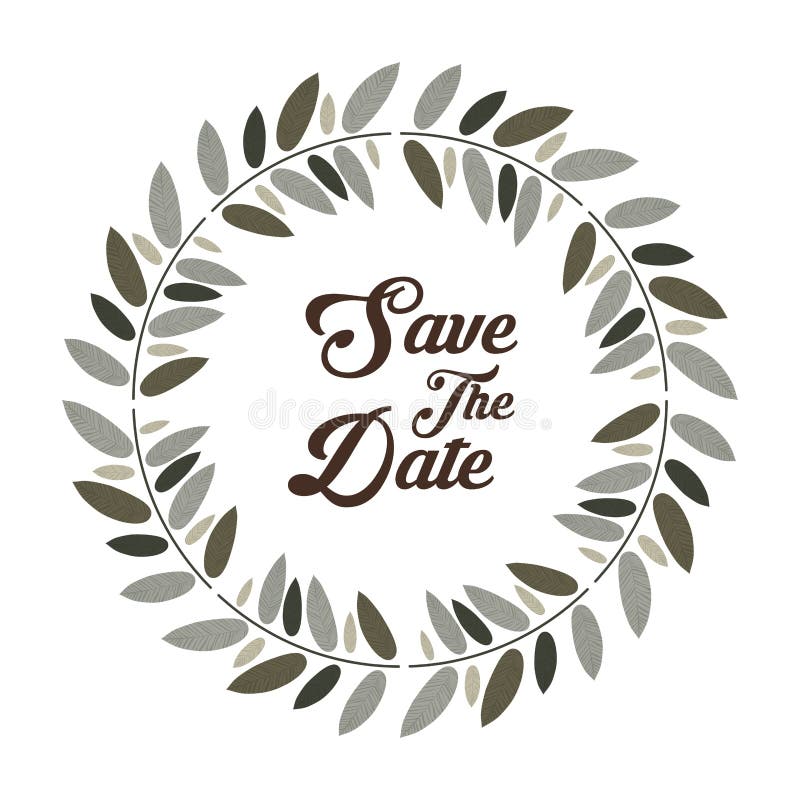 Save the Date Graphic Design, Vector Illustration Stock Vector ...