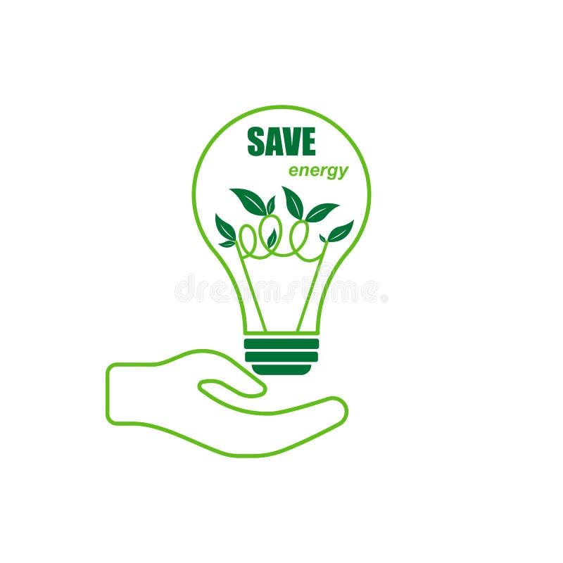 Save energy icon stock vector. Illustration of planet - 204118488