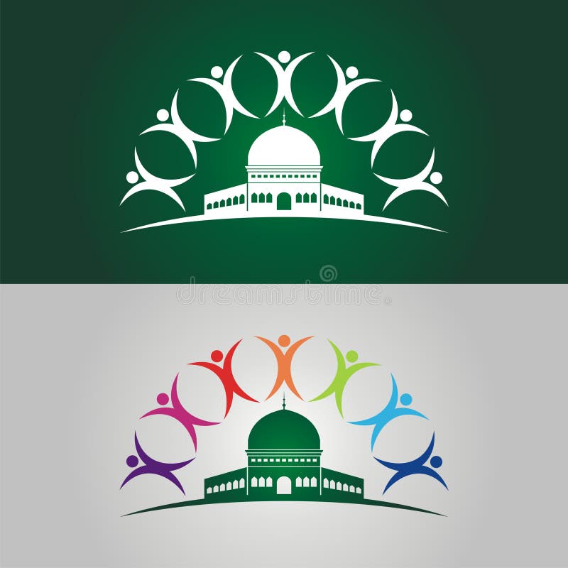 Save Palestine illustration with human logo stock illustration Save Palestine illustration with human logo stock illustration