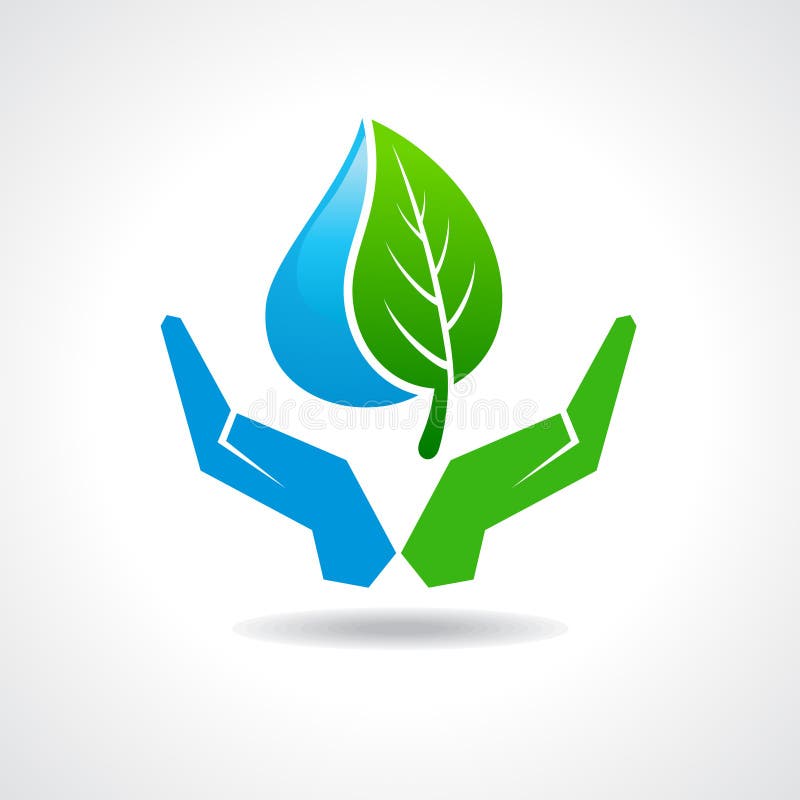 Save nature concept stock illustration