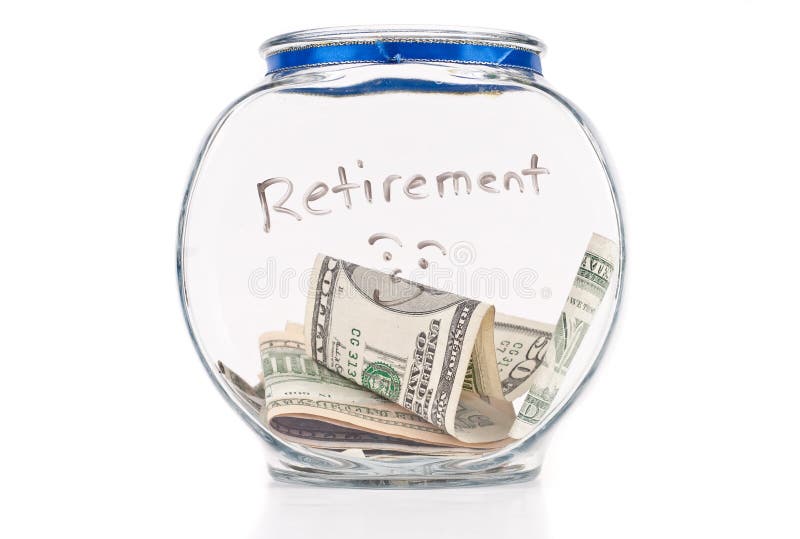Saving Up For Retirement stock image