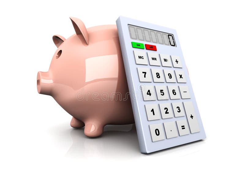 Savings calculator stock illustration. Illustration of financial 26850084