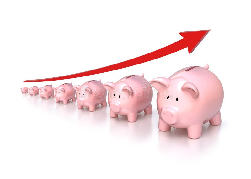 Savings concept vector illustration