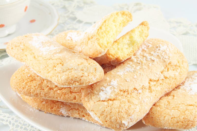 Savoiardi Cookies, Ladyfingers Stock Image Image of italian, food