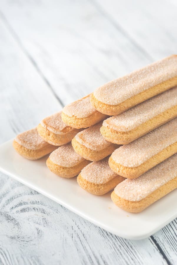 Composition En Biscuit De Savoiardi De Ladyfinger Photo stock Image
