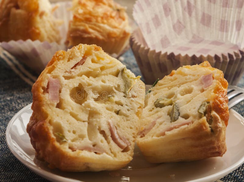 Savory cheese and bacon muffins