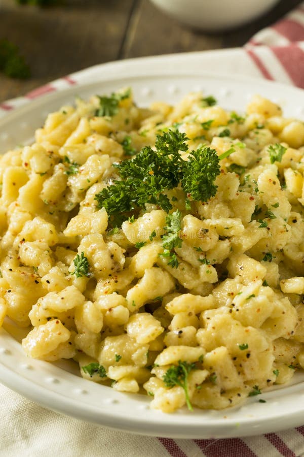 Savory Homemade German Spaetzle Stock Image Image of austrian