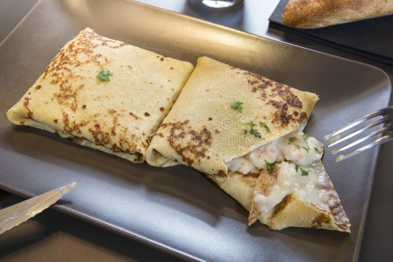 Savoury crepe stock image. Image of france, dairy, delicious 50833371