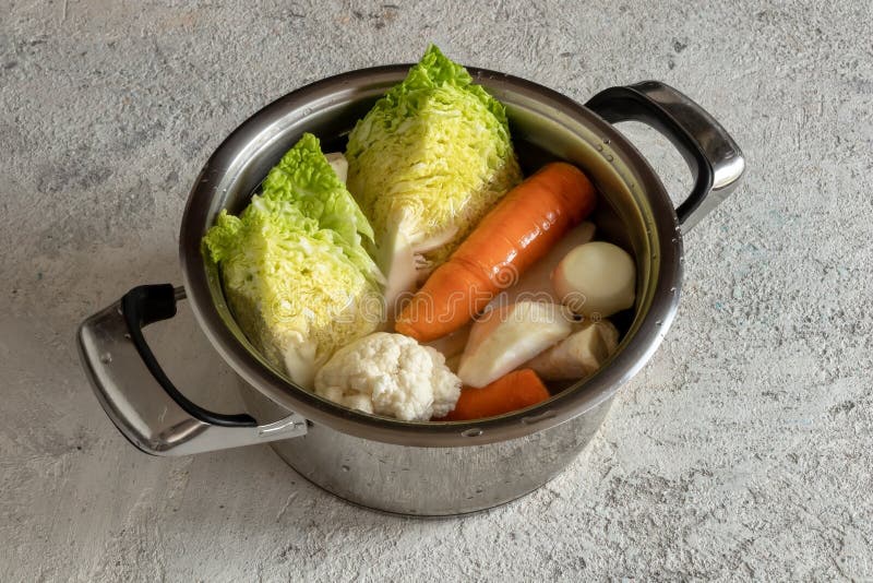 Savoy Cabbage, Cauliflower, Celery Root Nd Other Ingredients for