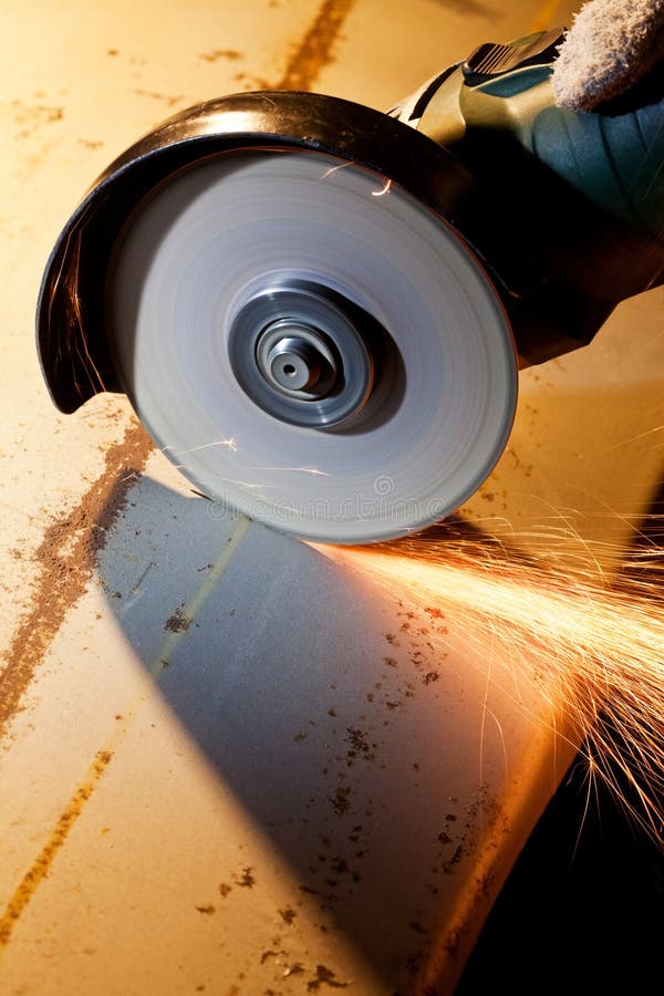 Sawing metal stock images